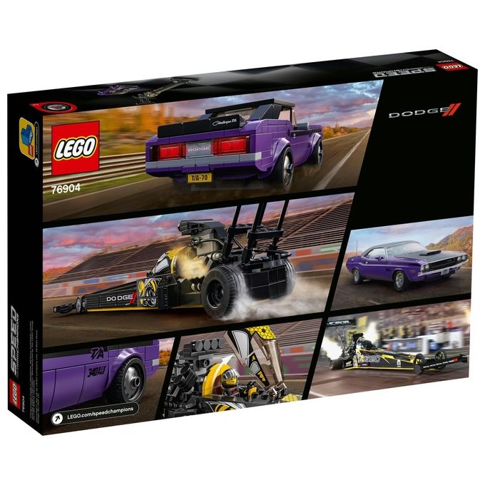 LEGO Speed Champions Mopar Dodge--Srt Top Fuel Dragster E 1970 Dodge Challenger T-A