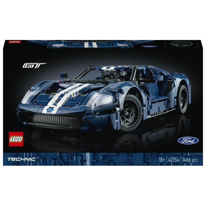 LEGO Technic 42154 Ford GT 2022, Kit Modellino di Auto da Costruire per Adulti, Supercar in Scala 1:12, Set da Collezione