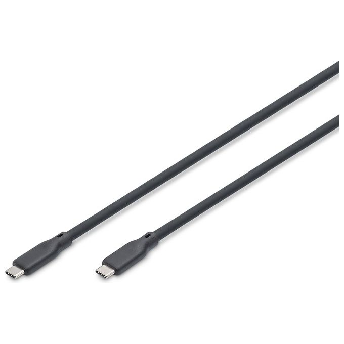 Digitus Cavo Guaina Silicone Usb-C - Usb-C 1mt Usb 4.0 Gen3 40G 240W 8k Nero