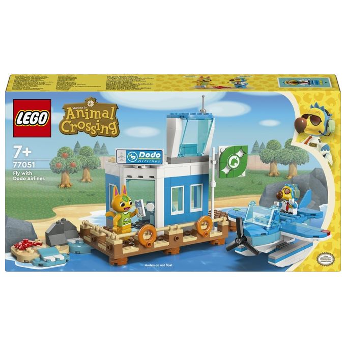 LEGO 77051 Animal Crossing Set da Costruzione con Aeroporto e Idrovolante Giocattolo 292 Pezzi colore Multicolore
