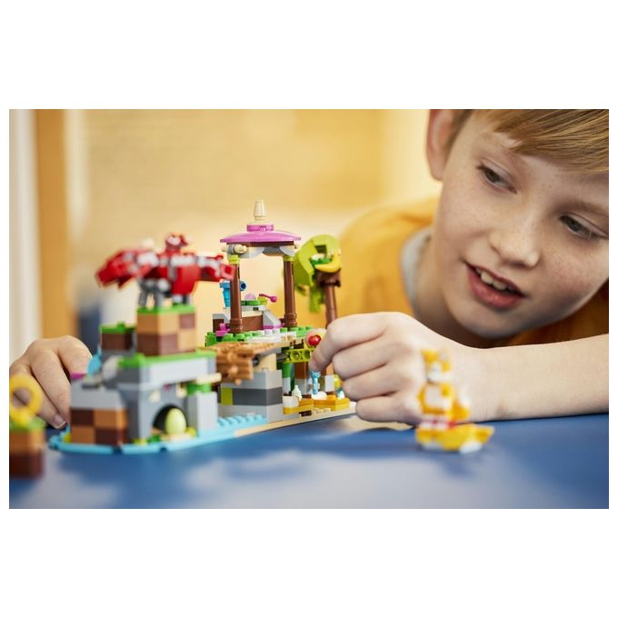 LEGO Sonic the Hedgehog 76992 L'Isola del Soccorso Animale di Amy, Giocattolo con 6 Personaggi, Regalo per Bambini dai 7 Anni