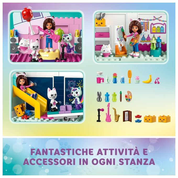 LEGO 10788 La Casa delle Bambole di Gabby, Casa Giocattolo a 4 Piani e 8 Stanze con i Personaggi di Gabby, Regalo Bambini 4+