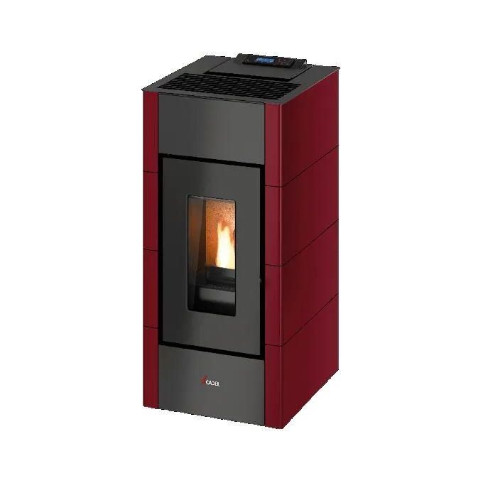 Cadel Stufa a Pellet Cristal 9 Rosso