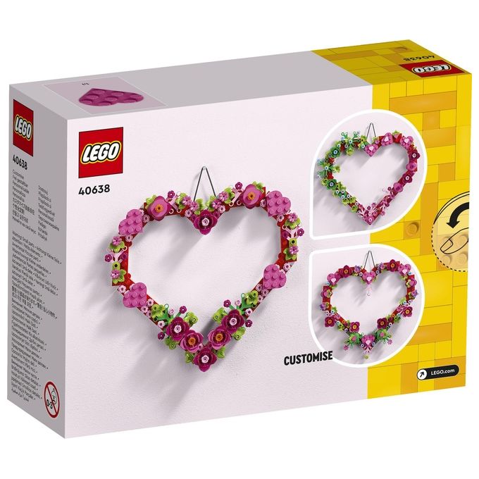 LEGO Creator 40638 Cuore Ornamento, Gioco da Costruire per Bambini 9+, Decorazione per Casa, Idea Regalo per Festa della Mamma