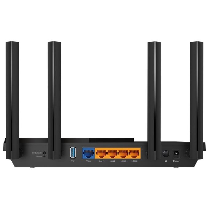 TP-Link Archer AX55 Router WiFi 6 Dual-Band AX3000Mbps Router F (FTTH - FTTB - Ethernet) fino a 1Gbps Tecnologia Beamforming TP-Link HomeShield OneMesh Tether App Compatibile con Alexa