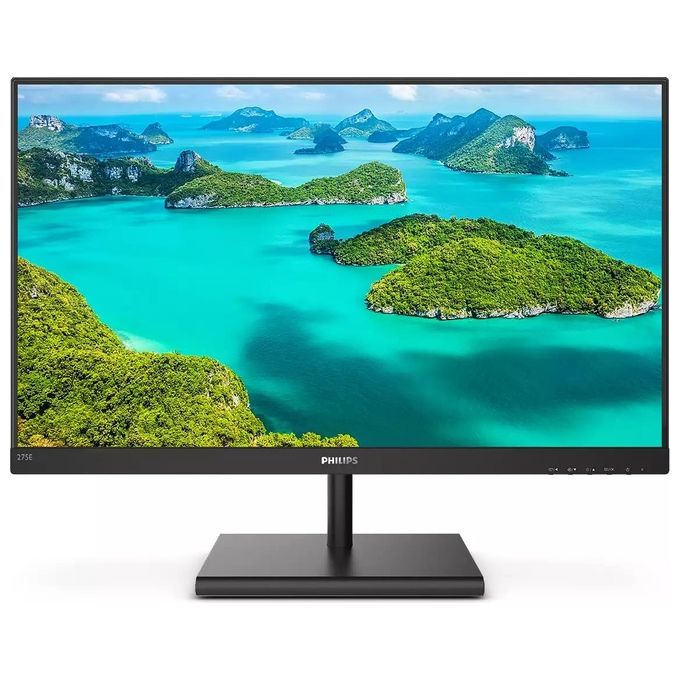 PHILIPS Monitor Gaming 275E1S Monitor, 27'' IPS, AMD Freesync, Quad HD 2560 x 1440, 75 Hz, 4 ms, HDMI, Dispaly Port, VGA, Flicker Free, Low Blue Light, VESA, Nero