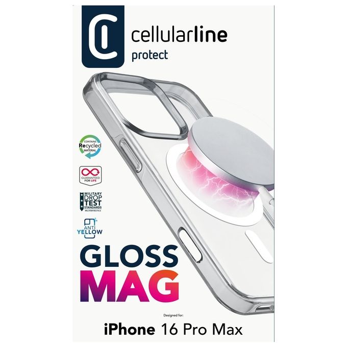 Cellular Line Gloss Mag Cover per iPhone 16 Pro Max