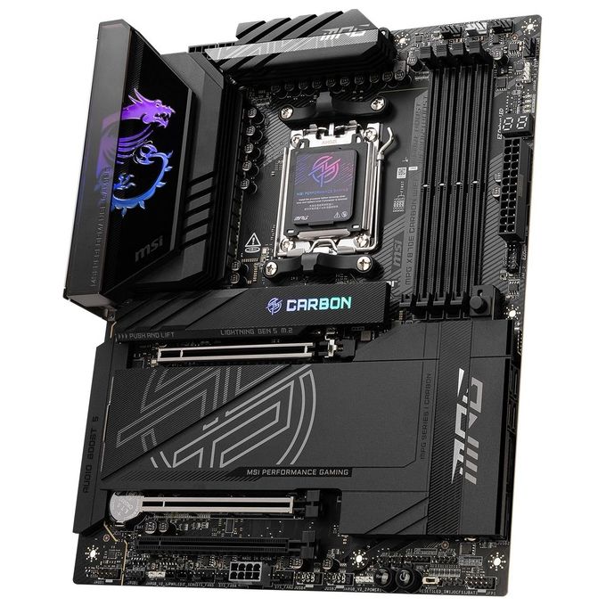 MSI Scheda Madre mpg X870e Carbon Wifix870eam54ddr53pci-ex164m.24sata32usb41usb3.2 Gen2x211usb3.2