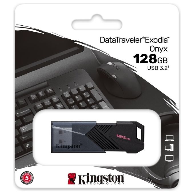 Kingston Technology 128Gb DataTraveler Exodia Onyx Usb 32 gen 1