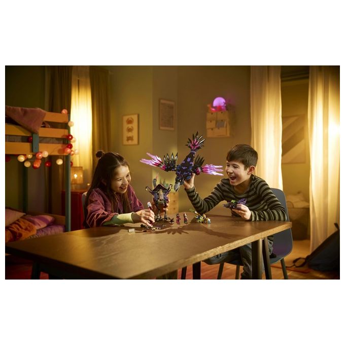 Lego Dreamzzz 2 in 1 Corvo di Mezzanotte della Mai-Strega, Giocattolo d'Avventura Trasformabile in Casa o Ragno, con 6 Personaggi