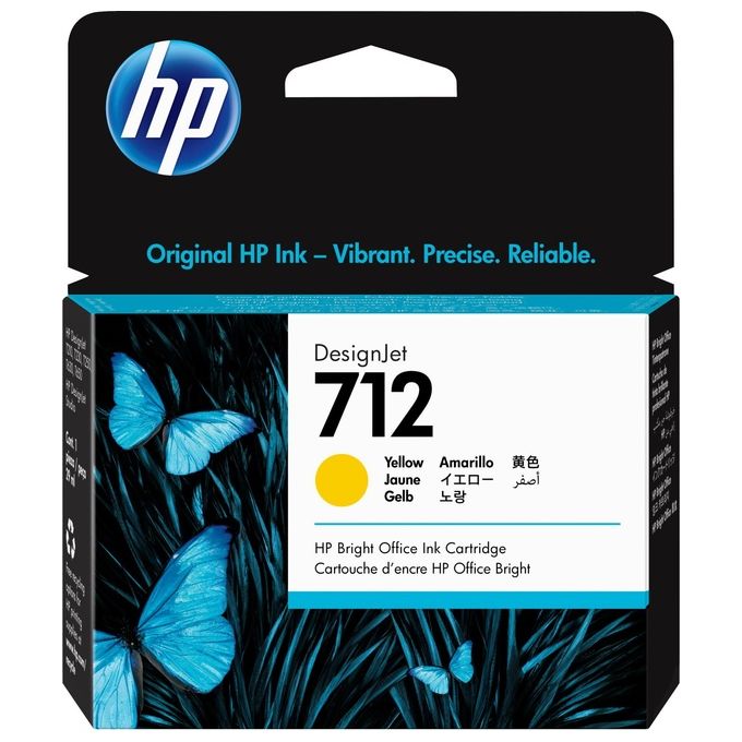 HP 712 Cartuccia Originale Giallo