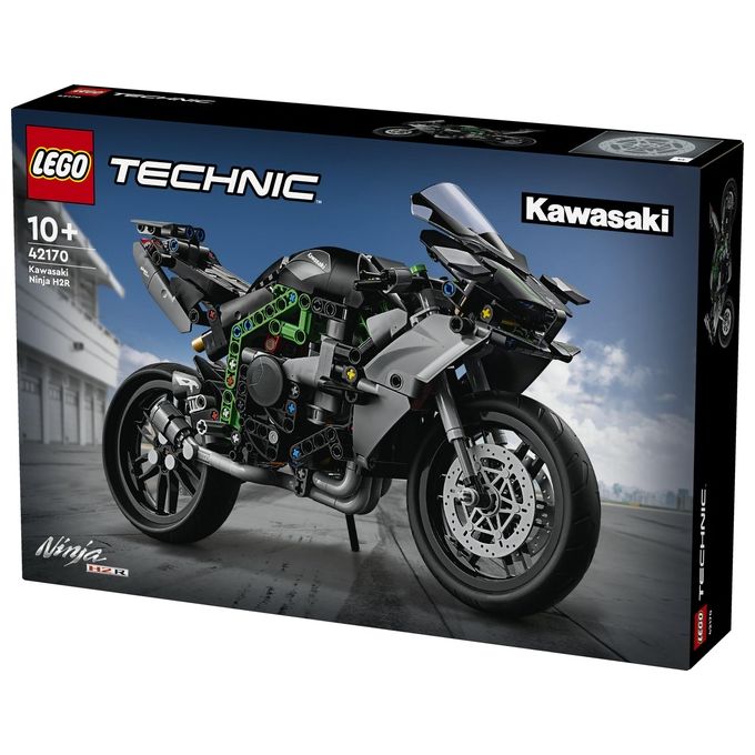 LEGO Technic 42170 Motocicletta Kawasaki Ninja H2R, Giochi per Bambini 10+, Modellino di Moto Giocattolo in Scala da Costruire
