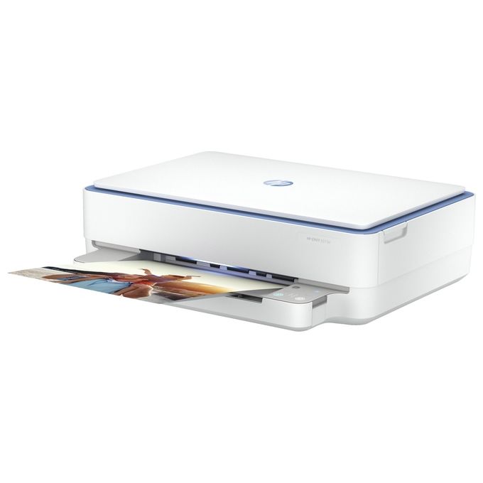 HP ENVY 6010e - Stampante multifunzione, stampante, scanner, fotocopiatrice, WLAN, Airprint con inchiostro istantaneo di 6 mesi, colore: Blu