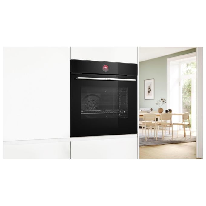 Bosch Serie 8 HBG7721B2 Forno elettrico da incasso pirolitico 71 Litri Classe A+ Home Connect 11 Funzioni Funzione AirFry (con teglia inclusa) 60 cm Nero