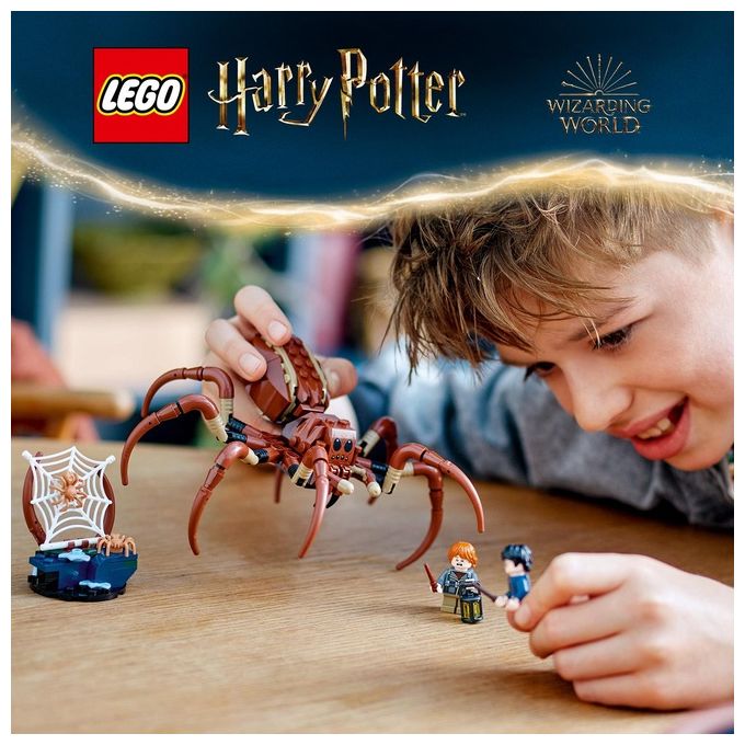 LEGO Harry Potter Aragog nella Foresta Proibita Grande Ragno Giocattolo da Costruire con Parti Snodabili Giochi di Magia per Bambini e Bambine da 7 Anni in su con 2 Minifigure e Accessori 76434