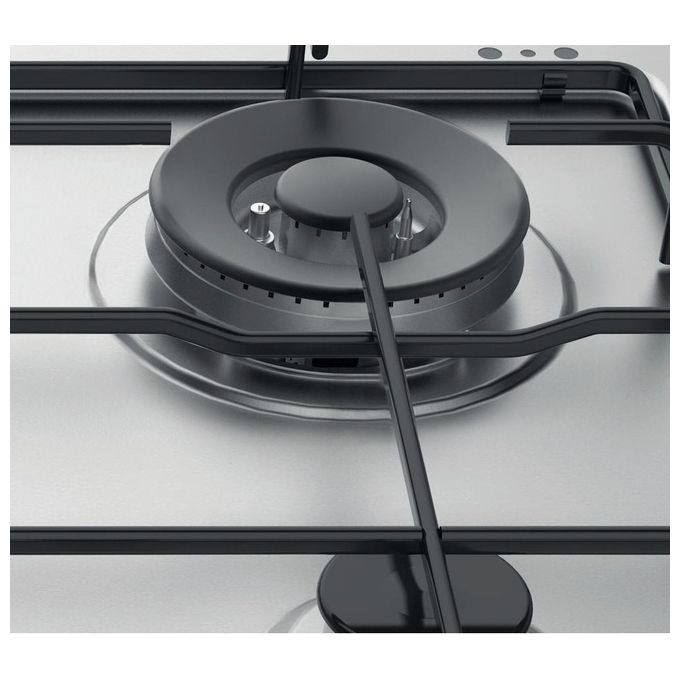 Hotpoint PPH 60P D-IX Piano Cottura a Gas 4 Zone 59 cm Inox