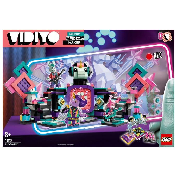 LEGO 43113 VIDIYO K-Pawp Concert BeatBox Creatore Video Musicali con 3 Minifigure 502 pezzi colore Nero
