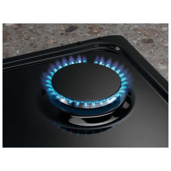 Electrolux KGS9536RN Piano Cottura a gas Slim 2.0 5 fuochi speed burner 1 bruciatore Wok Griglie in ghisa Nero Ghisa