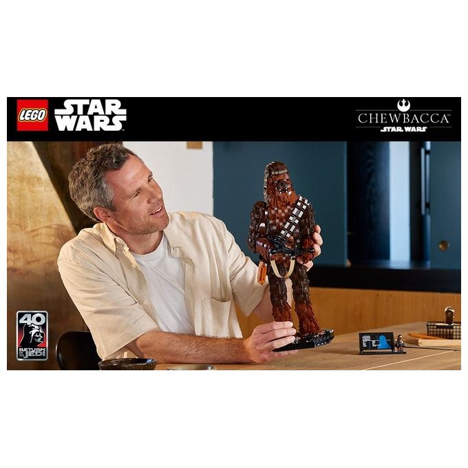 LEGO Star Wars 75371 Chewbacca, Kit Modellismo per Adulti da Collezione 40° Anniversario Il Ritorno dello Jedi, Idea Regalo