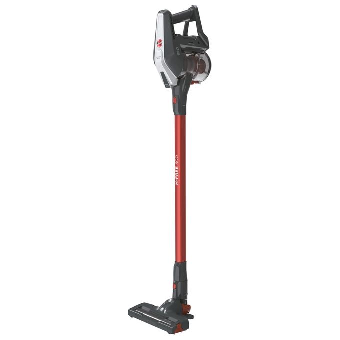 Hoover HF322AFP 011 Scopa Elettrica senza Filo senza Sacco Capacita' 0,7 Litri Autonomia 40 minuti Grigio-Rosso