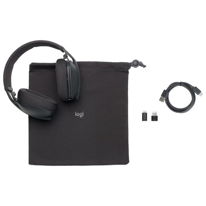 Logitech Zone Vibe Auricolare Wireless a Padiglione Musica e Chiamate Bluetooth Grafite