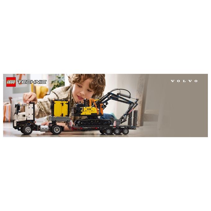 Lego Technic Autocarro Volvo FMX Ed Escavatore Elettrico EC230