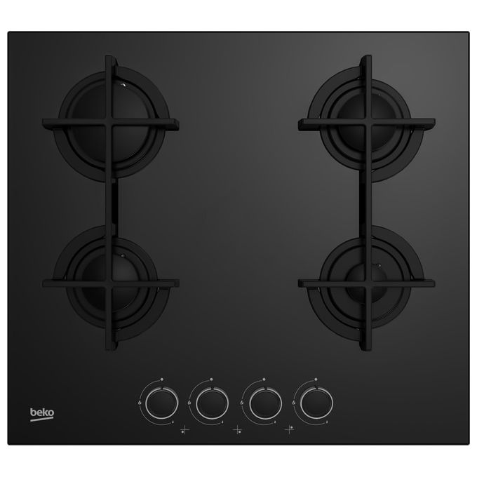 BEKO HILG64225SB Piano Cottura a Gas 4 Zone Cottura da 60 cm Colore Nero