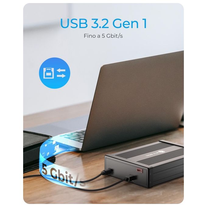 ICY BOX Case Esterno per DVD-Blue Ray SATA da 5.25'' Nero