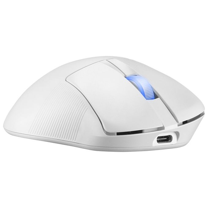 ASUS ROG Keris II Ace Wireless AimPoint White Mouse Mano Destra RF Wireless  Bluetooth  USB Type-A Ottico 42000 DPI