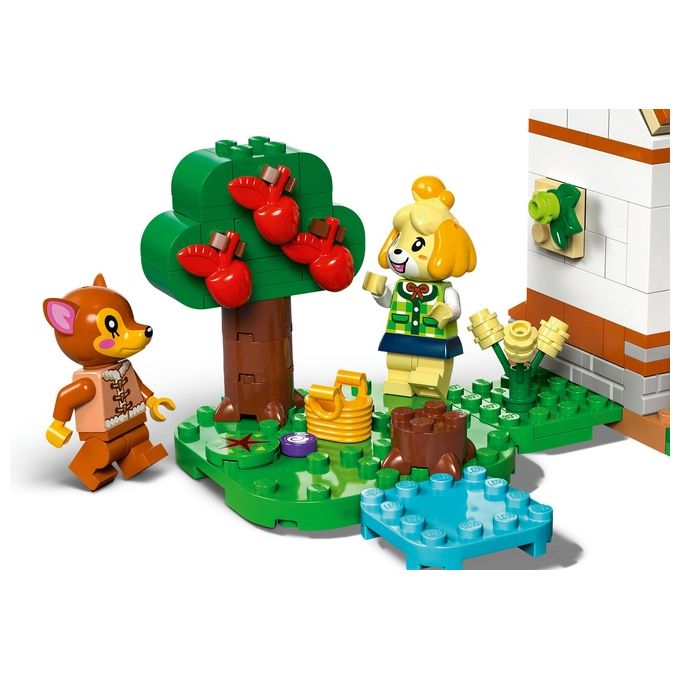LEGO 77049 Animal Crossing – Isabelle’s House Visit, Set da Costruzione 389 Pezzi con 2 Minifigure, Eta' 6+