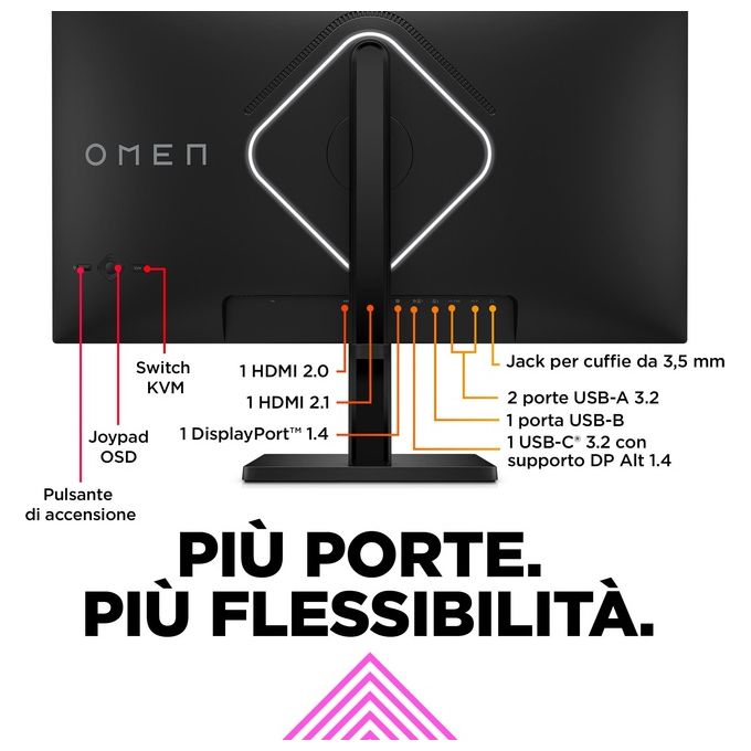 HP OMEN by HP Monitor da Gaming OMEN by 27'' UHD 144 Hz