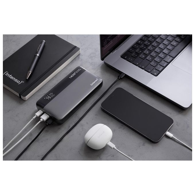 Intenso PowerBank He25000 140W Grigio-Nero