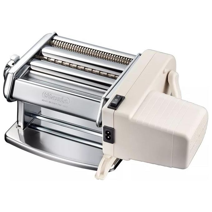 Imperia Titania Electric Macchina per la Pasta Fresca Elettrica Sfogliatrice Elettrica per Lasagne Tagliolini Fettuccine (Modello 2024) Acciaio
