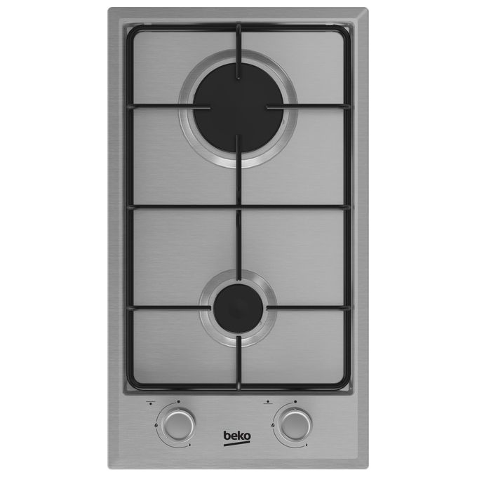 Beko HDCG32220FX Piano Cottura a Gas 2 Zone 30 cm Acciaio Inox