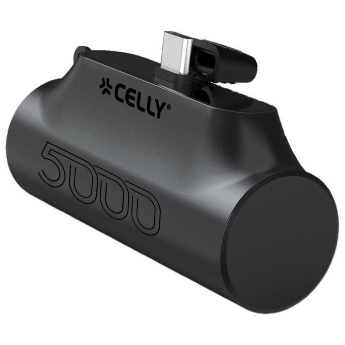 Celly PowerBank Compact Usb-C 5000mAh Nero