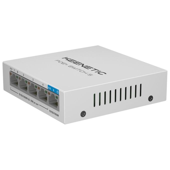 Keenetic Switch PoE 5 Switch 1 Porta 1gbps  4 Porte 1 gbps Poe