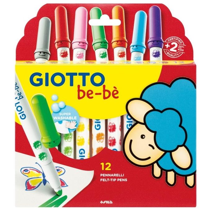 Giotto Confezione 12 Super Pennarelli Bebe