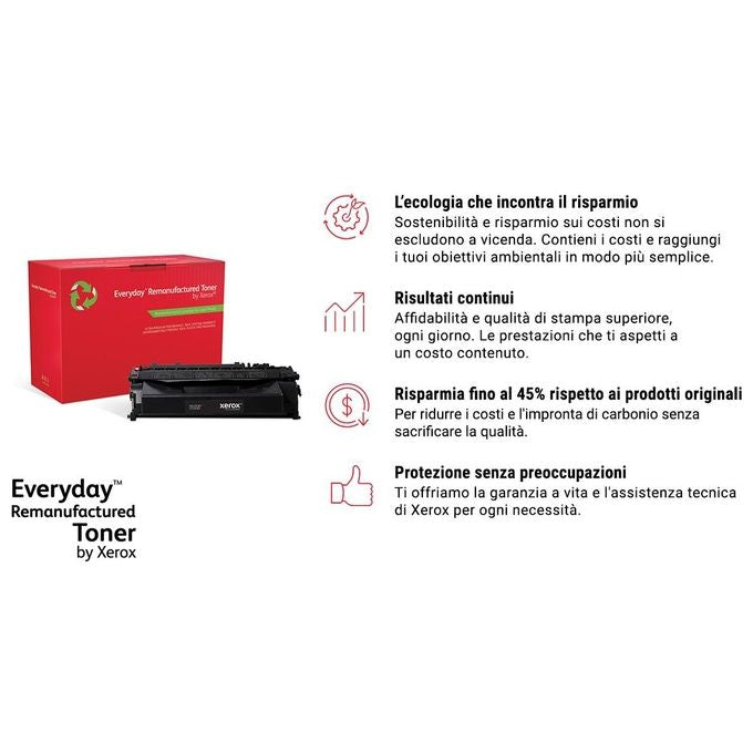 Xerox Toner Everyday Ciano per HP Ce411a A 2600 Pagine