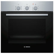 Bosch HBF011BR0 Serie 2 - Forno da incasso elettrico multifunzione, 66 L, Classe A, 5 funzioni di cottura, HotAir 3D, Acciaio inox