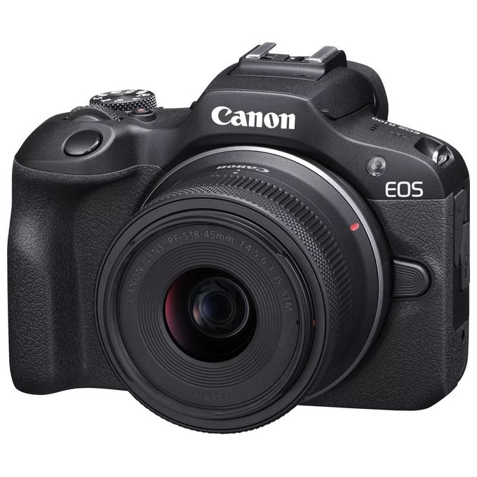 Canon EOS R100  RF-S 18-45mm F4.5-6.3 IS STM  RF-S 55-200mm F5-7.1 IS STM Kit MILC 24.1 MP CMOS 6000x4000 Pixel Nero