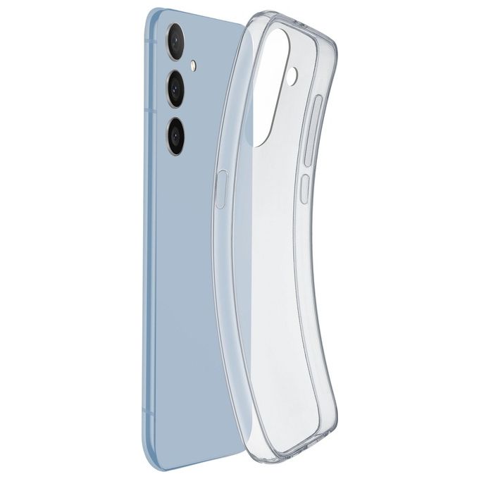 Cellular Line Cover Fine per Galaxy A54 5G Cover in gomma morbida ultra sottile e trasparente