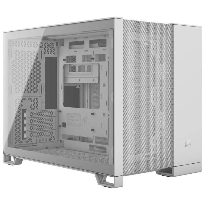 Corsair 2500D Airflow White Micro-ATX Vetro Temperato No-Power minITX-mATX