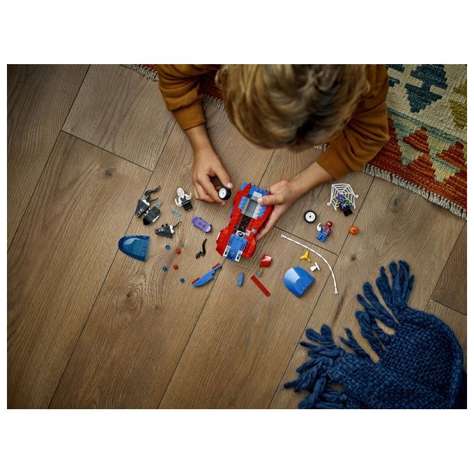 LEGO Marvel 76279 Auto da Corsa di Spider-Man e Venom Goblin, Gioco per Bambini di 7+ Anni, Veicoli Giocattolo dei Supereroi