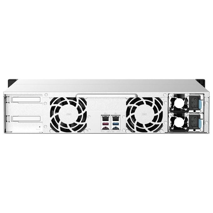 Qnap TS-1273AU-RP-8G Server Nas e di Archiviazione Armadio 2U Collegamento Ethernet Lan Nero-Grigio V1500b