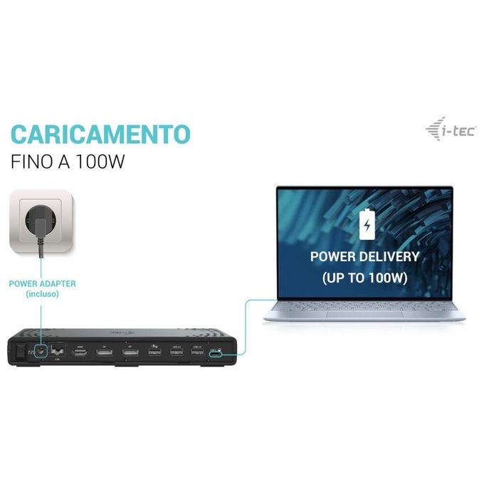 I-Tec Usb-c Triple DisplayDock Gen2 PD 100W