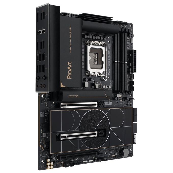 ASUS ProArt Z890-CREATOR WIFI Scheda Madre Intel ATX 16212 Fasi di Alimentazione Slot DDR5 PCIe 5.0 per GPU di Nuova Generazione 5 Slot M.2 Due Porte Thunderbolt 5 Type-C WiFi 7 Nera