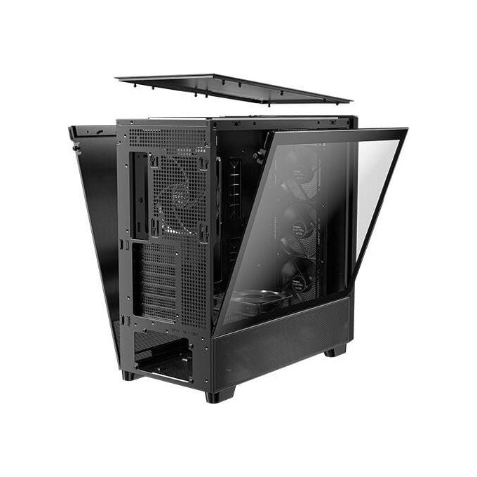Antec Flux Wood 5 Ventole Pwm Incluse Pannello Frontale ad Alto Flusso d'aria con Legno di Noce Type-C Radiatore da 420mm e Supporto per Scheda Madre con Connessione Posteriore