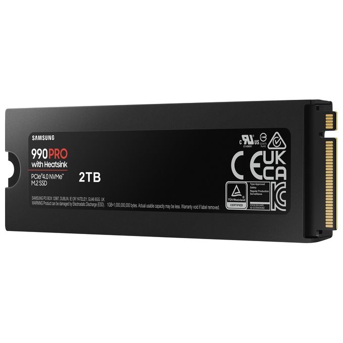 Samsung 990 PRO NVMe 2TB con Dissipatore di Caloree SSD Interno