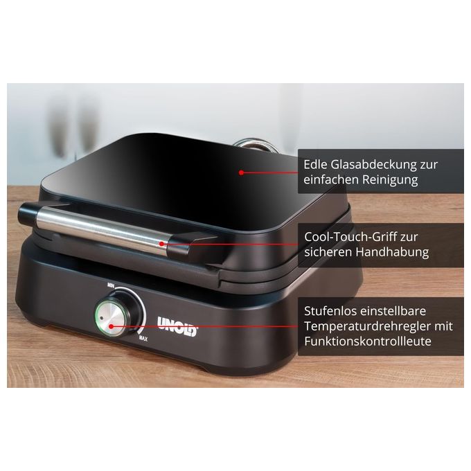 Unold 48275 piastra per waffle doppia Bruxelles