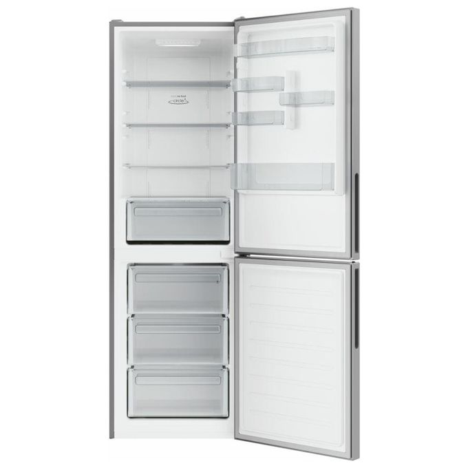 Candy CCE4T618ES Fresco Frigorifero Combinato Libera Installazione 341 Litri Classe Energetica E Total No Frost Circle+ Trattamento antimuffa 185cm Argento